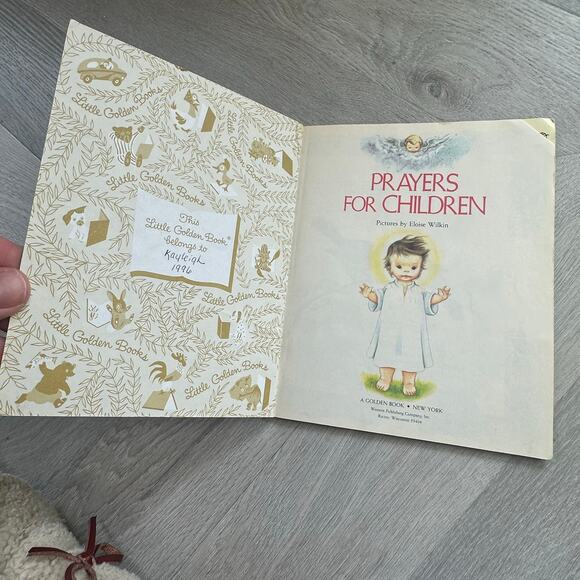 Eloise Wilkin Prayers for Children Vintage Little Golden Book  1974 - Picture 4 of 14